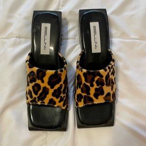 Leopard Slides Sandals